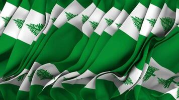 Territory of Norfolk Island Flag Cloth Seamless Looped Waving, 3D Rendering video