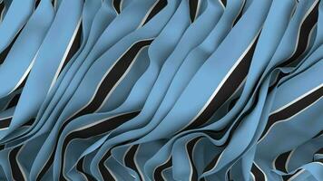 Botswana Flag Cloth Seamless Looped Waving, 3D Rendering video