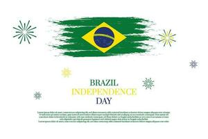 Happy Independence Day Brazil 7th September Background Design With Text Space Area. vector