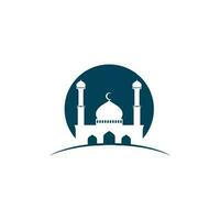 Mosque ramadhan and islamic design arabian logo vector