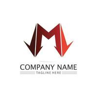 M Letter Logo Template vector