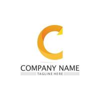 C logo for Vitamin and font C letter Identity and design business vector