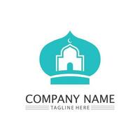 islamic icon and ramadhan logo design vector graphic sign