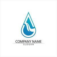 Water drop Logo Template vector