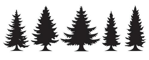 Pine tree vector silhouette, this is a pine tree vector silhouette