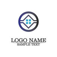 Real estate and home buildings logo icons template vector