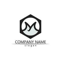 M Letter Logo Template vector