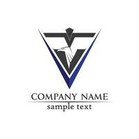 V letters business logo and symbols template vector