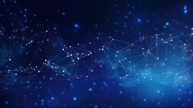 Technology background Abstract digital Technology Network Background Illustration Futuristic point wave. photo