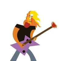 Guitar player vector stock Illustration, Jazz Music Vector, Guitar vector