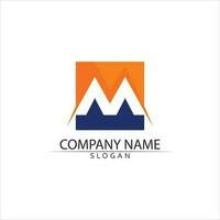 M Letter Logo Template vector