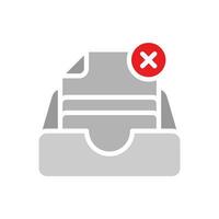 no result, document, file, data not found concept illustration glyph or filled icon design editable vector eps10