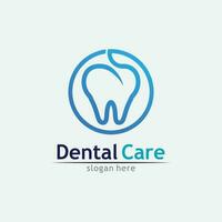 Ilustración de vector de plantilla de logotipo dental