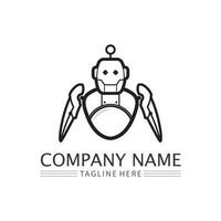 Robot icon vector