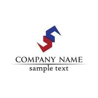 Business corporate letter S logo design vector design