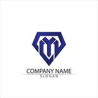 M Letter Logo Template vector