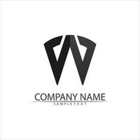 W Letter Logo Template vector