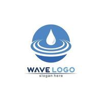 Water wave icon vector