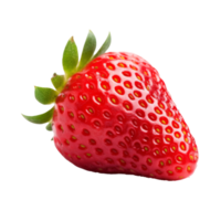 Strawberry berry isolated on white. Illustration Generative AI png