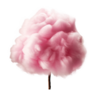 rose coton bonbons isolé. illustration ai génératif png