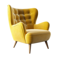 Design modern Sessel isoliert auf Weiß. Illustration ai generativ png