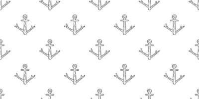 Anchor seamless pattern vector boat helm pirate wood scarf isolated maritime Nautical ocean sea tile background repeat wallpaper white