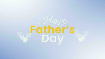 Happy father's day animation Celebration international father's day video