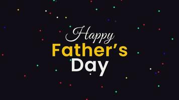 Happy father's day animation Celebration international father's day video