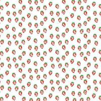 Background with strawberries and numbers. vector