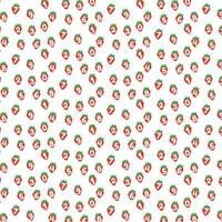 Background with strawberries and numbers. vector