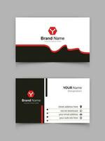 creative modern professional business card design. corporate minimal business template design. vector