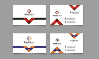 creative modern professional business card design. corporate minimal business template design. vector