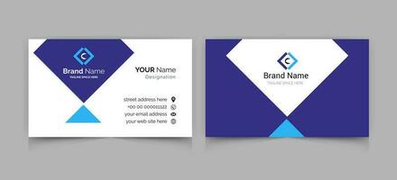 creative modern professional business card design. corporate minimal business template design. vector