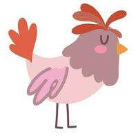 chicken icon isolated white background vector