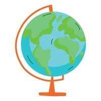 globe map icon isolated design vector