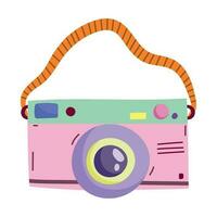 photo camera icon isolated design vector