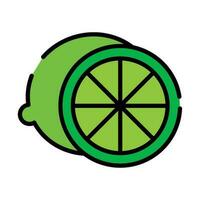 limón Fruta icono aislado diseño vector