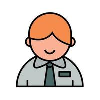 man character cartoon icon isolated vector