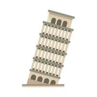 the tower pisa in Italy icon isolated vector