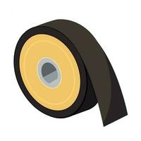 adhesive tape on white background icon isolated vector