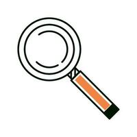 magnifier tool icon isolated design vector