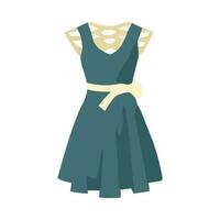 Fashion icon in a dress isolated vector