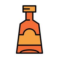 tequila bottle icon isolated design vector