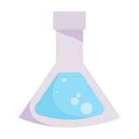 Science experiment laboratory flask icon isolated vector