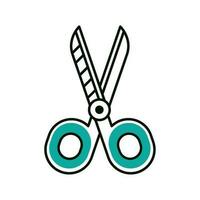 scissors stationery icon isolated design vector