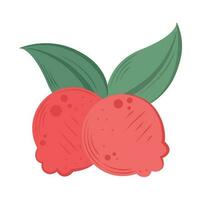 Fresh organic berry fruit ripe and juicy icon isolated vector