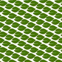 A pattern of green leaves pointing in one direction. Background for printing on environmental topics. Fresh themes of spring, nature, flowering. Botanical seamless pattern, hand-drawn lines, artistic vector