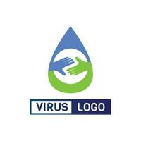 virus corona vector de virus y diseño de máscara logo vector viral y símbolo de icono de diseño