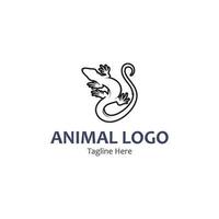 animal vector lizard salamander gecko crocodile and reptiles design logo