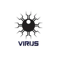 virus corona vector de virus y diseño de máscara logo vector viral y símbolo de icono de diseño